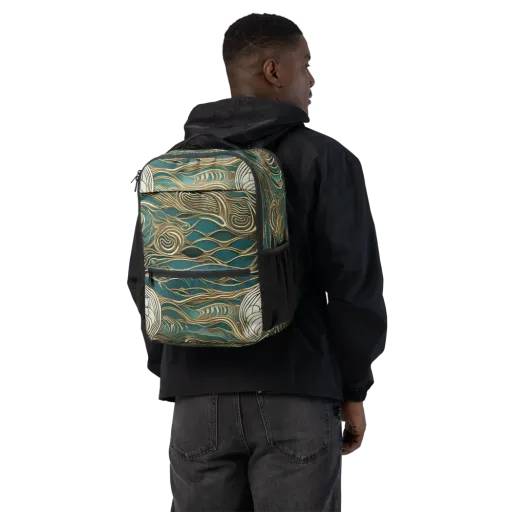 Gilded Tidal Flow on a Utility Backpack