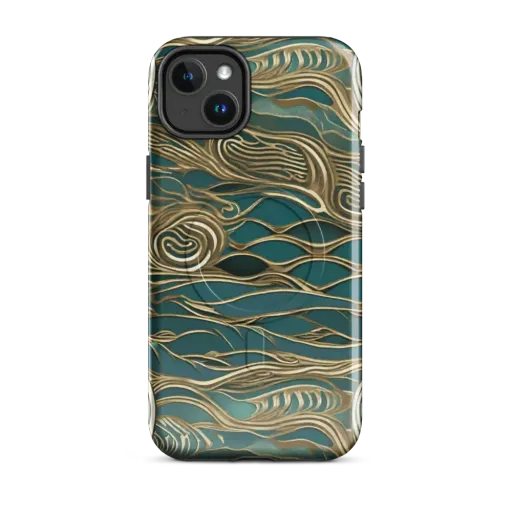 Gilded Tidal Flow on a MagSafe Tough Case for iPhone®