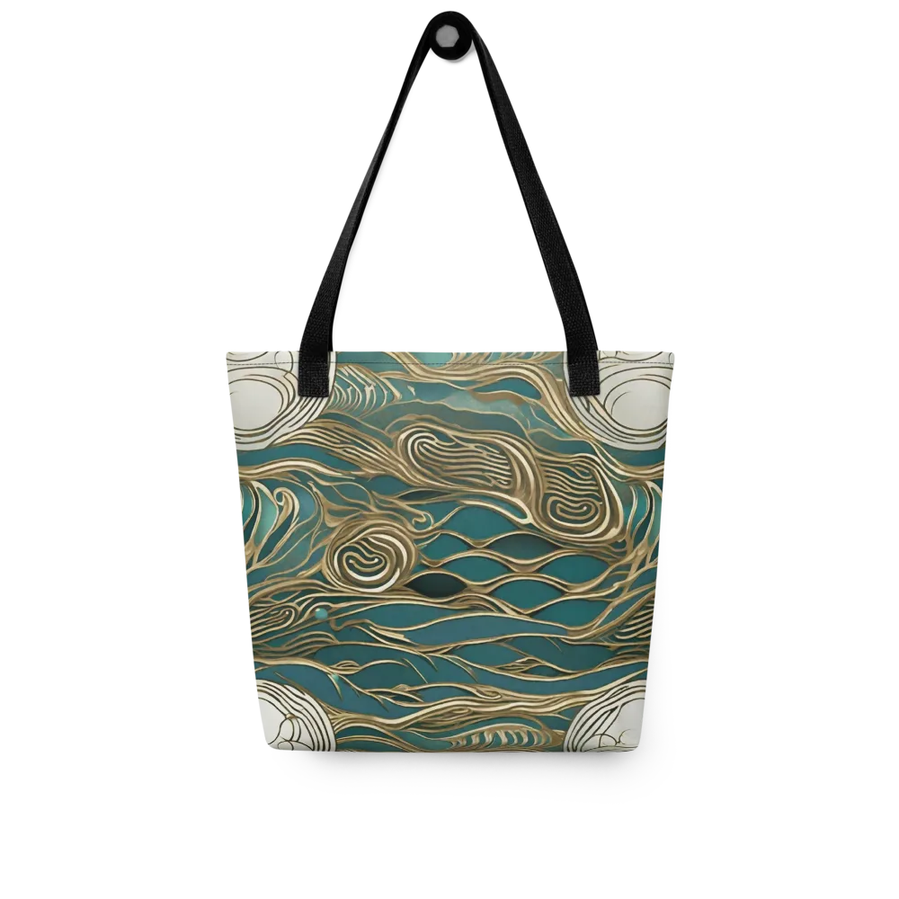 Gilded Tidal Flow on Tote Bag — Front