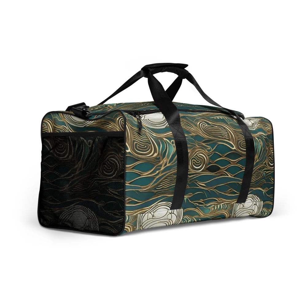 Gilded Tidal Flow on Duffle Bag — Right Front