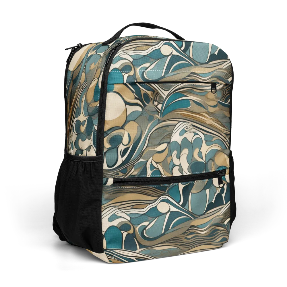 Marbled Current on Utility Backpack — Right Front
