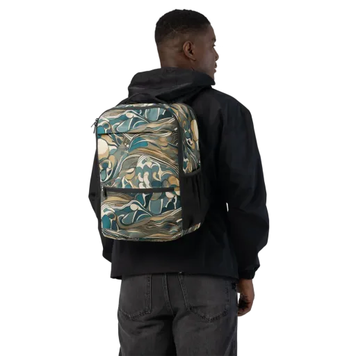 Marbled Current on a Utility Backpack