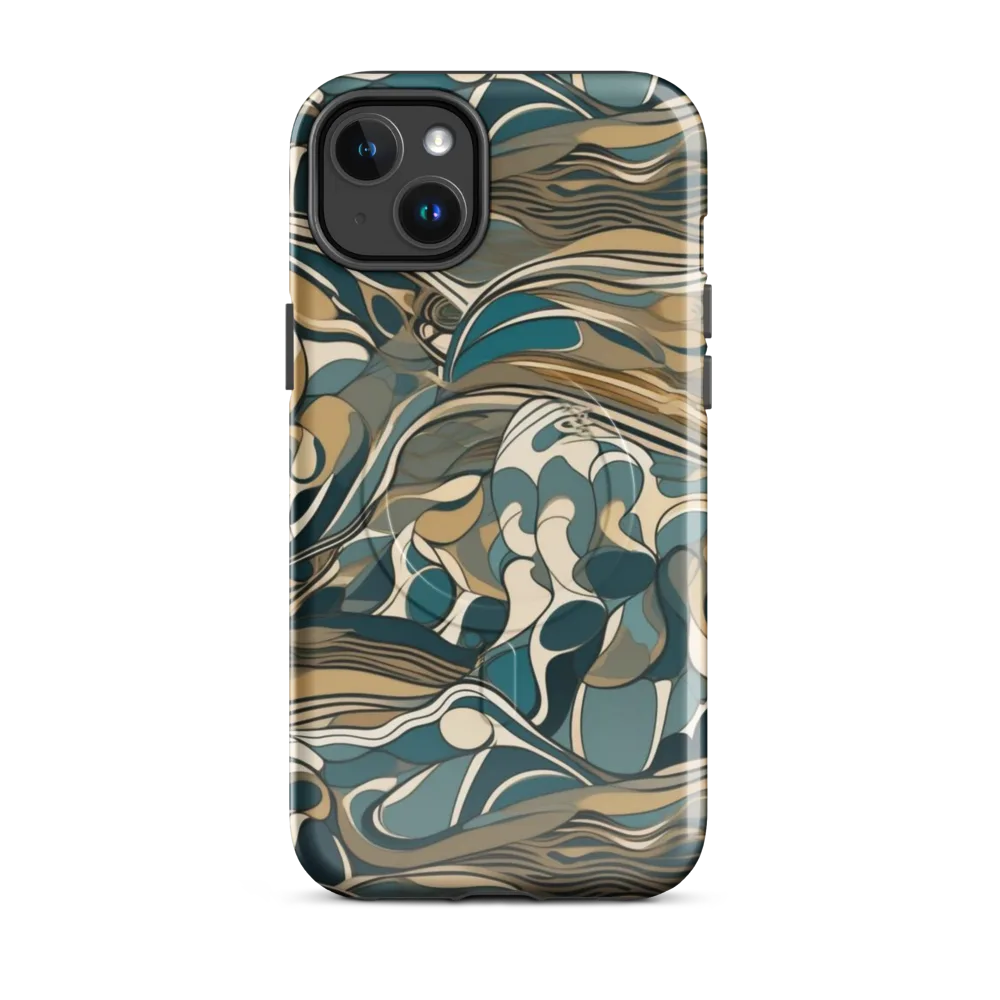 Marbled Current on MagSafe Tough Case for iPhone® — Front