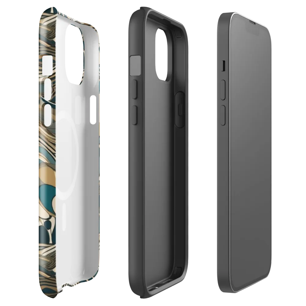 Marbled Current on MagSafe Tough Case for iPhone® — Front