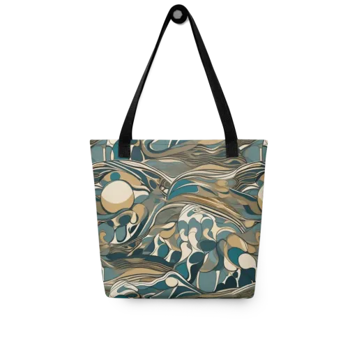 Marbled Current on a Tote Bag
