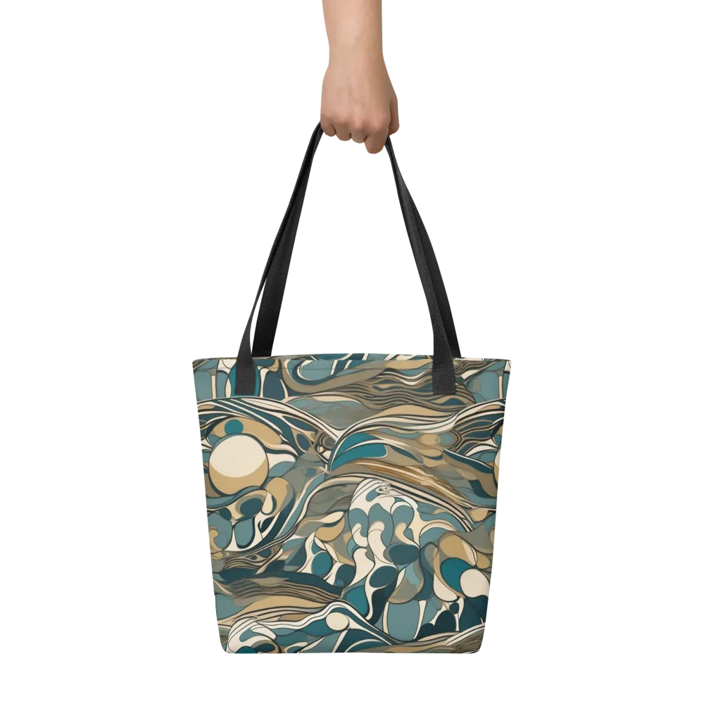Marbled Current on Tote Bag — Front