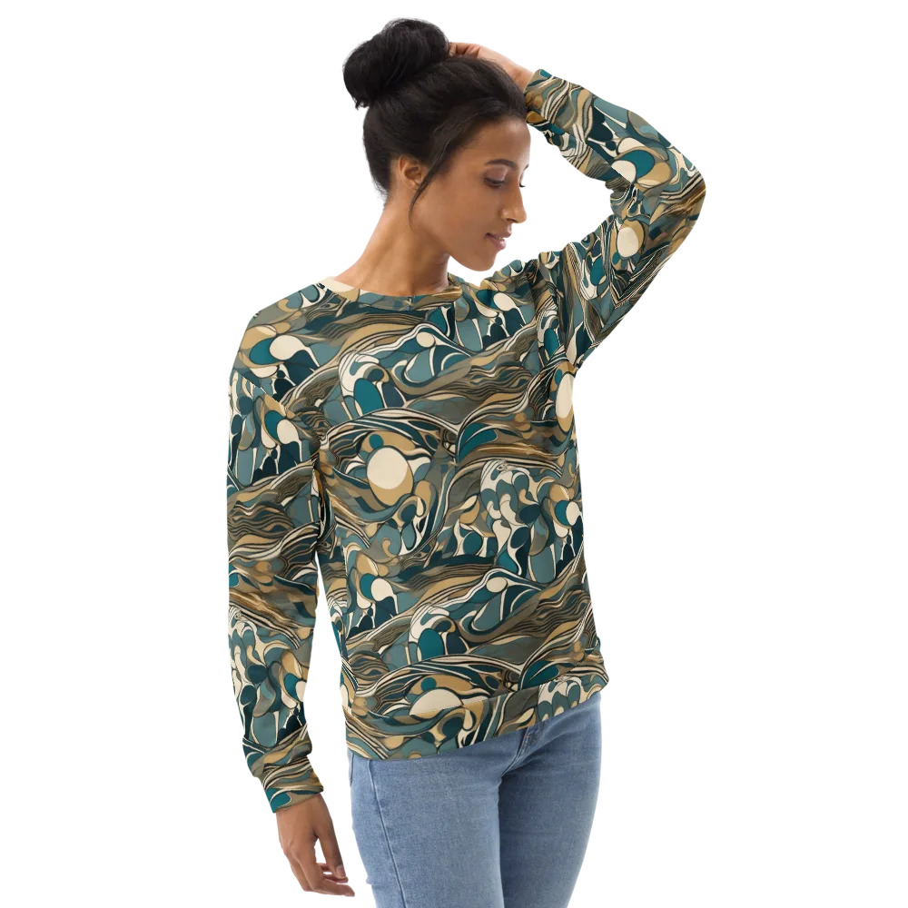 Marbled Current on Sweatshirt — Right Front