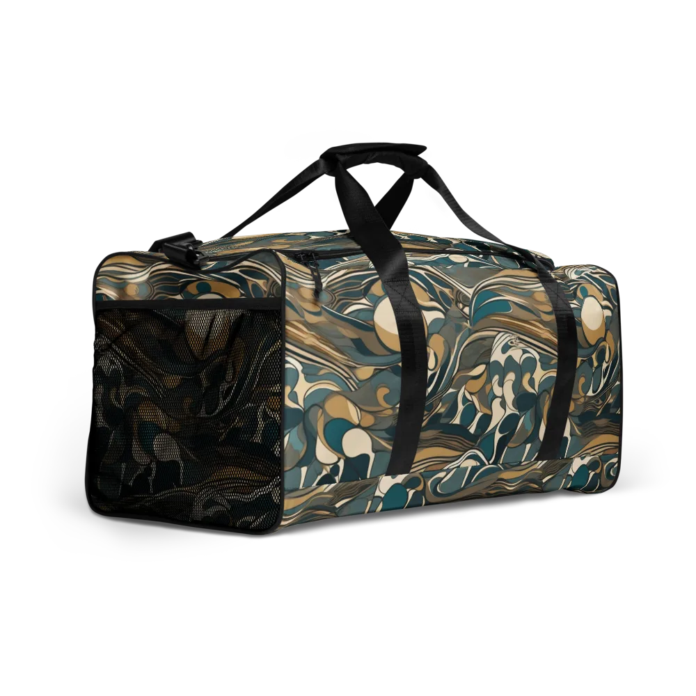Marbled Current on Duffle Bag — Right Front