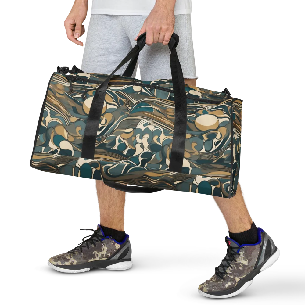 Marbled Current on Duffle Bag — Front
