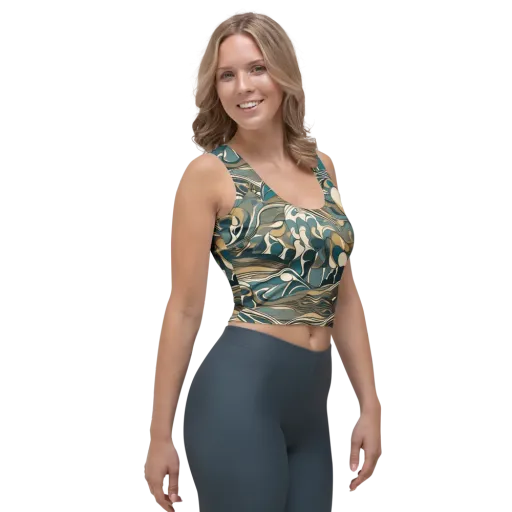 Marbled Current on a Crop Top