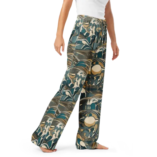 Marbled Current on a Women's Pajama Pants
