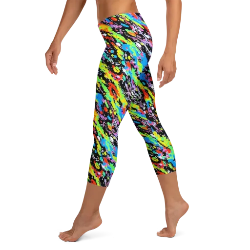 Pollock Pulse on a Capri Leggings