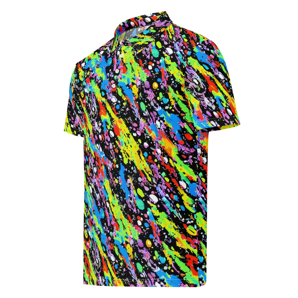 Pollock Pulse on Men's Slim Fit Polo Shirt — Left Front
