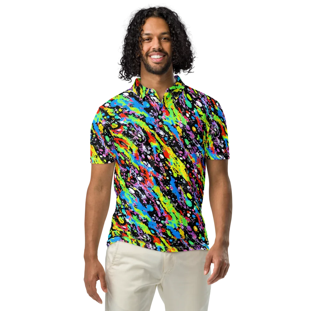Pollock Pulse on Men's Slim Fit Polo Shirt — Front