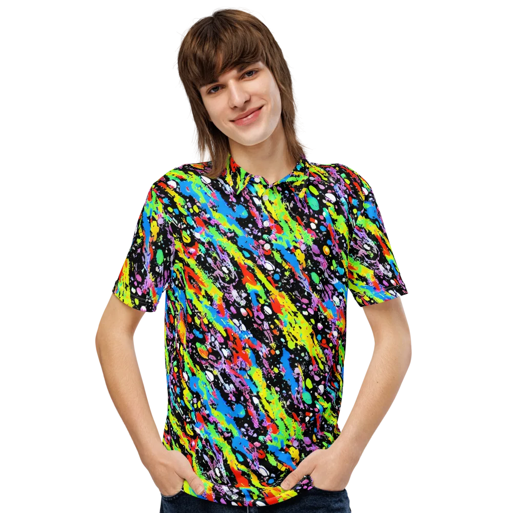 Pollock Pulse on Men's Slim Fit Polo Shirt — Front