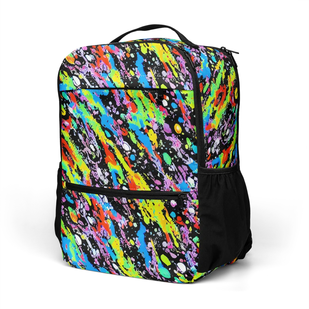 Pollock Pulse on Utility Backpack — Left Front