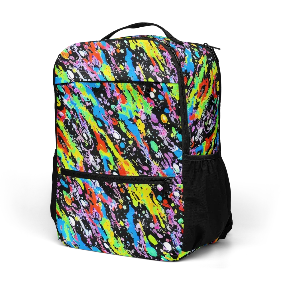 Pollock Pulse on Utility Backpack — Left Front