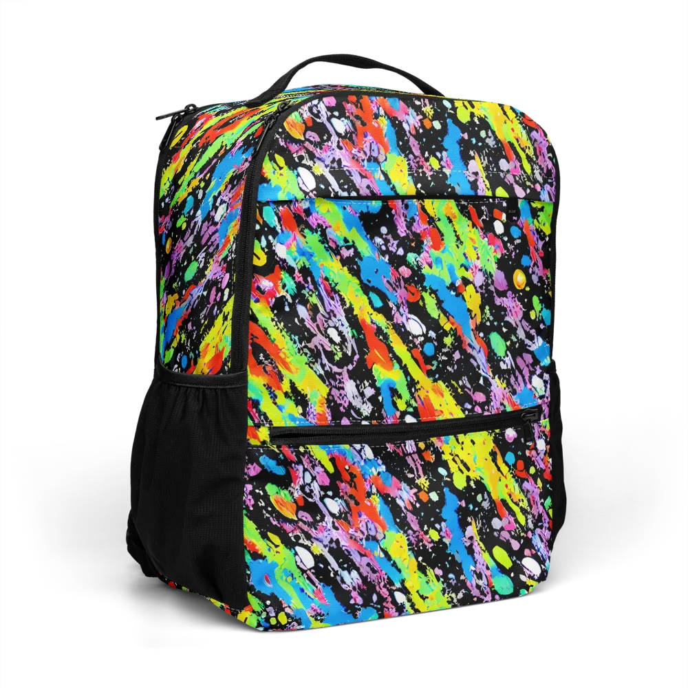 Pollock Pulse on Utility Backpack — Right Front