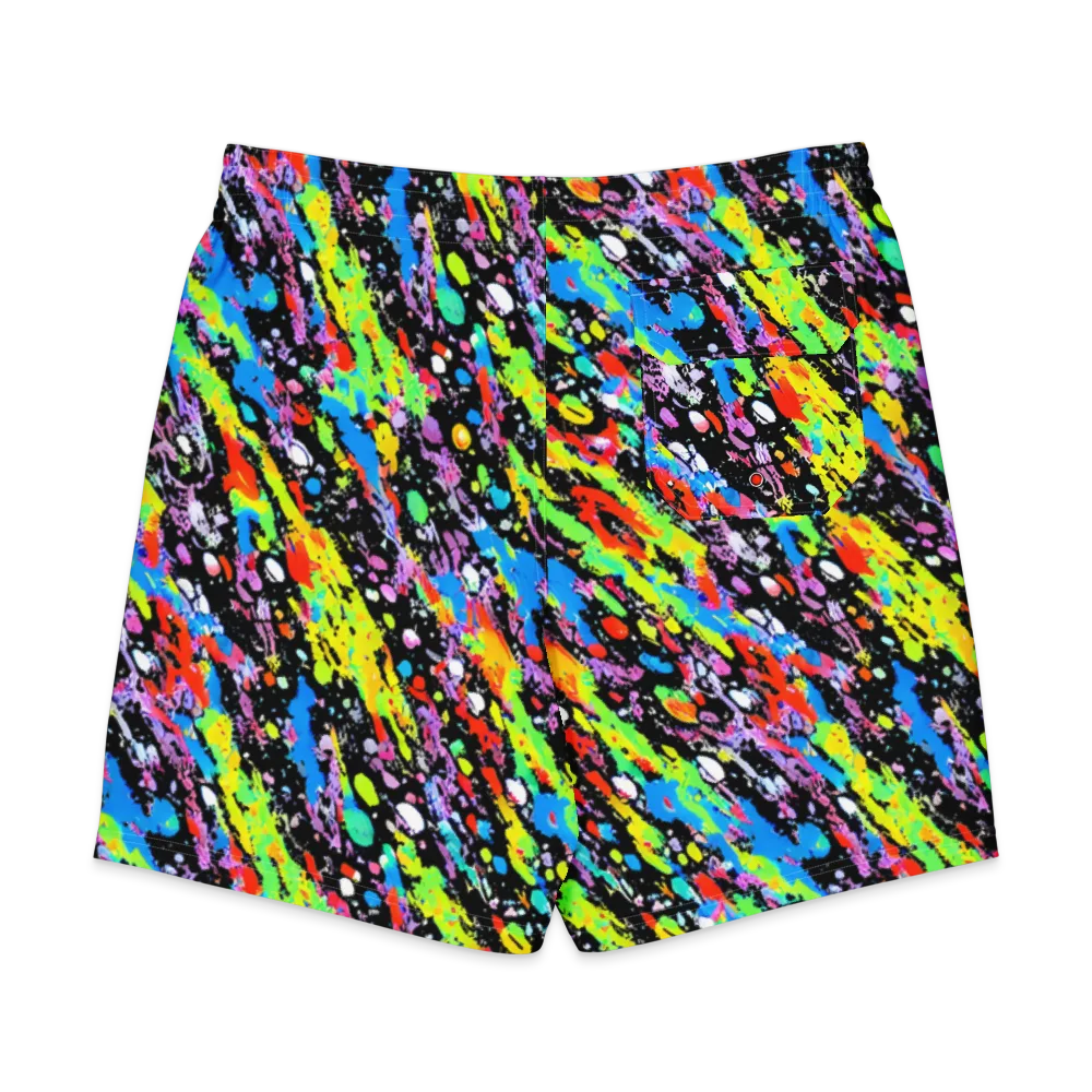 Pollock Pulse on Men's Board Shorts — Back