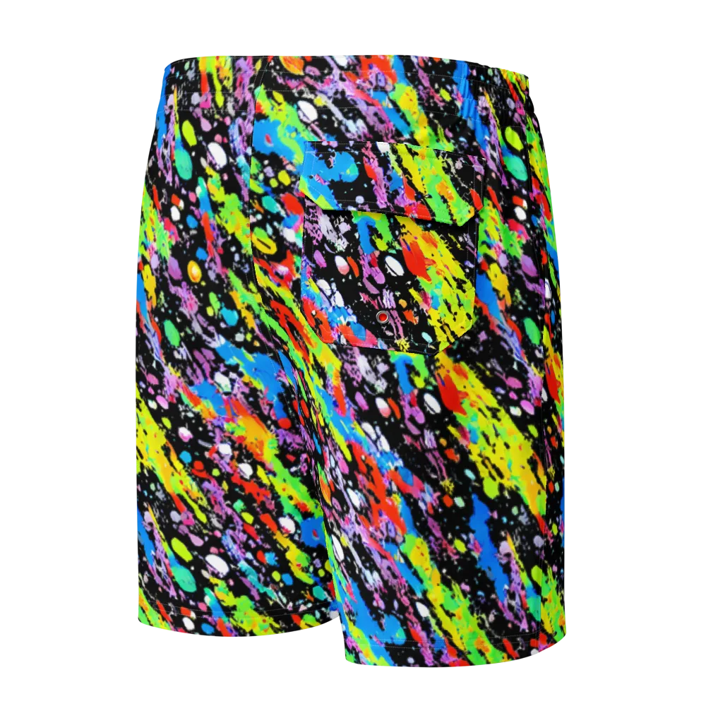 Pollock Pulse on Men's Board Shorts — Back