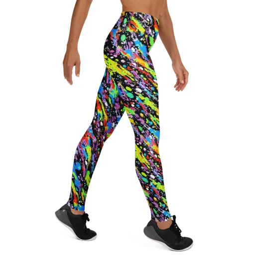 Pollock Pulse on a Yoga Leggings