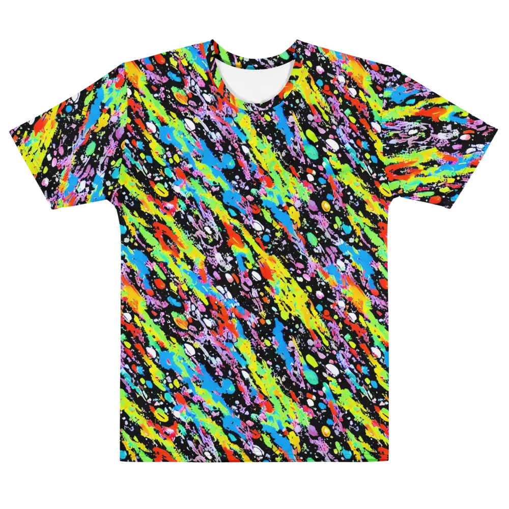 Pollock Pulse on Men's Cotton Crew Neck T-Shirt — Front