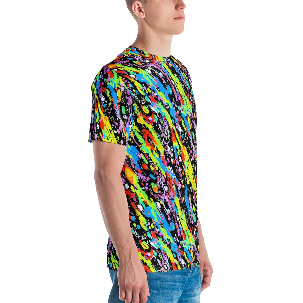 Pollock Pulse on Men's Crew Neck T-Shirt — Right