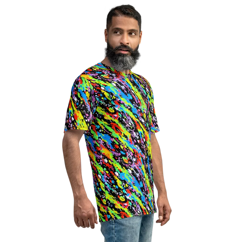 Pollock Pulse on Men's Crew Neck T-Shirt — Right
