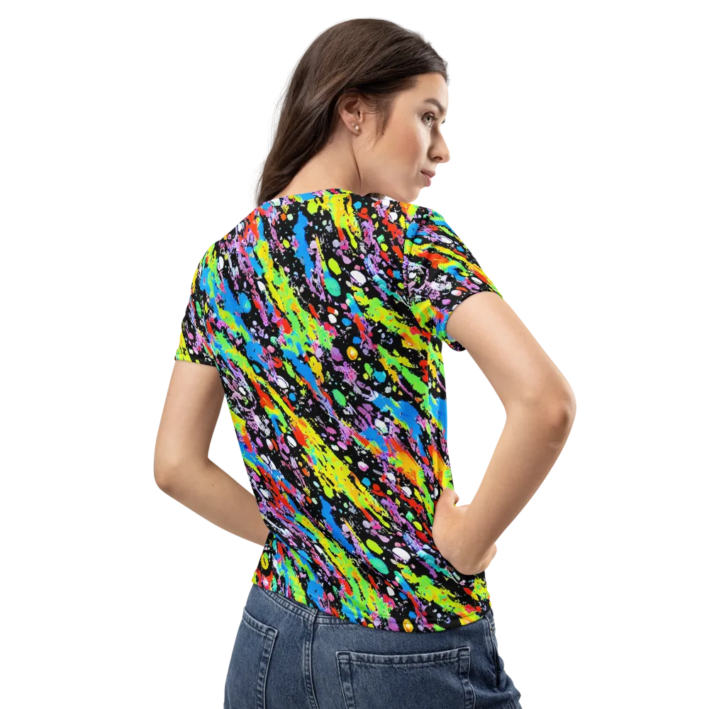Pollock Pulse on Women's Crew Neck T-Shirt — Back