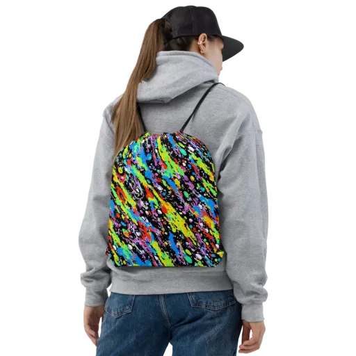 Pollock Pulse on a Drawstring Bag