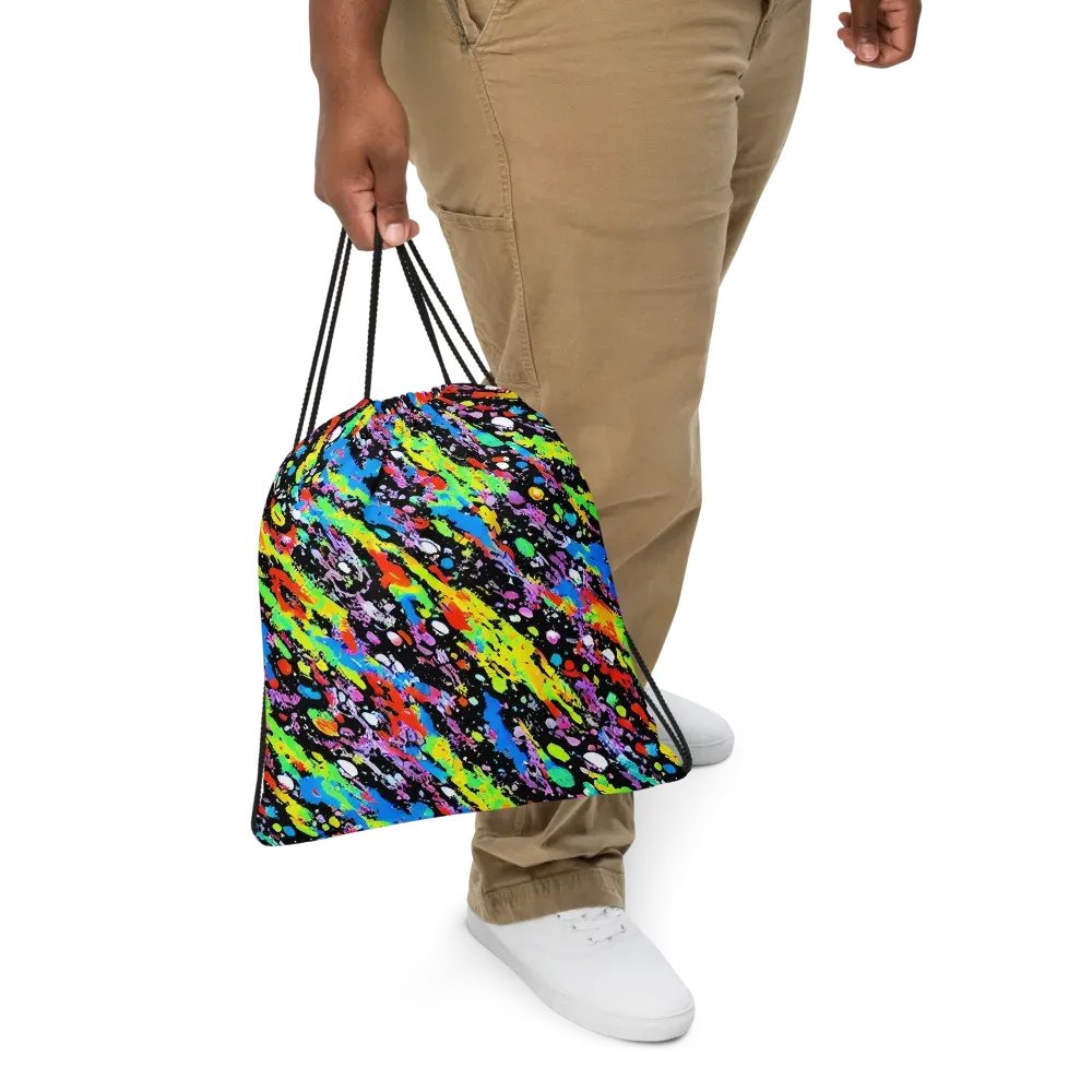 Pollock Pulse on Drawstring Bag — Front