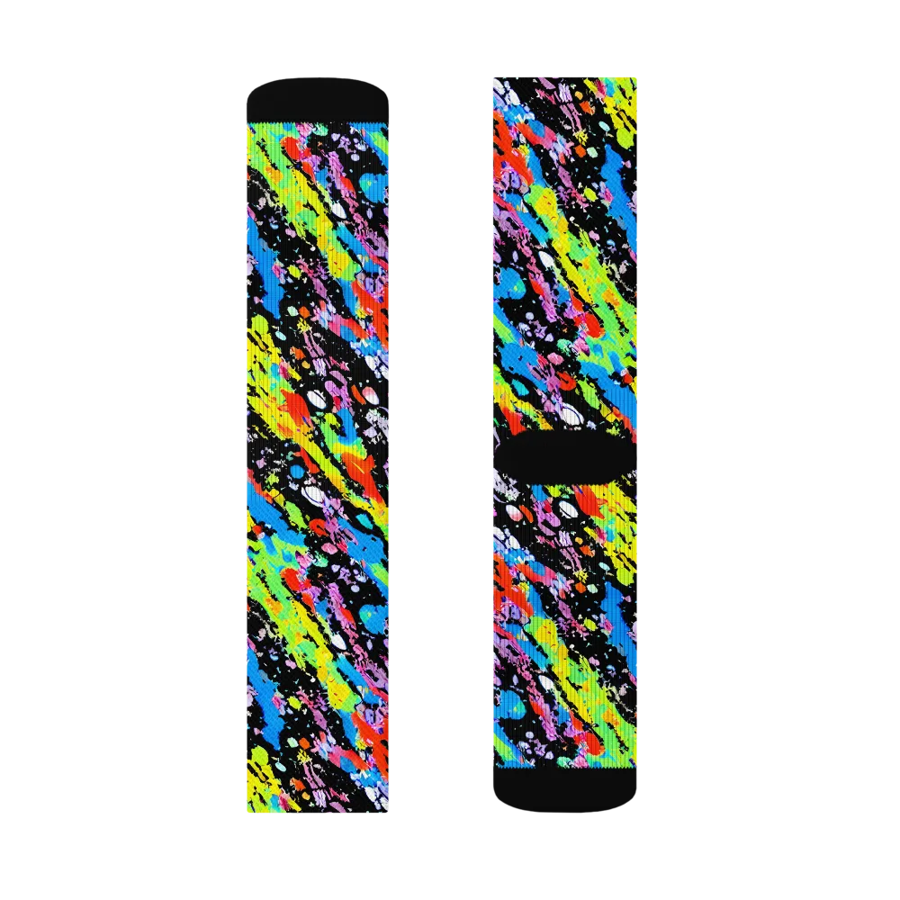 Pollock Pulse on Socks — Right Sock