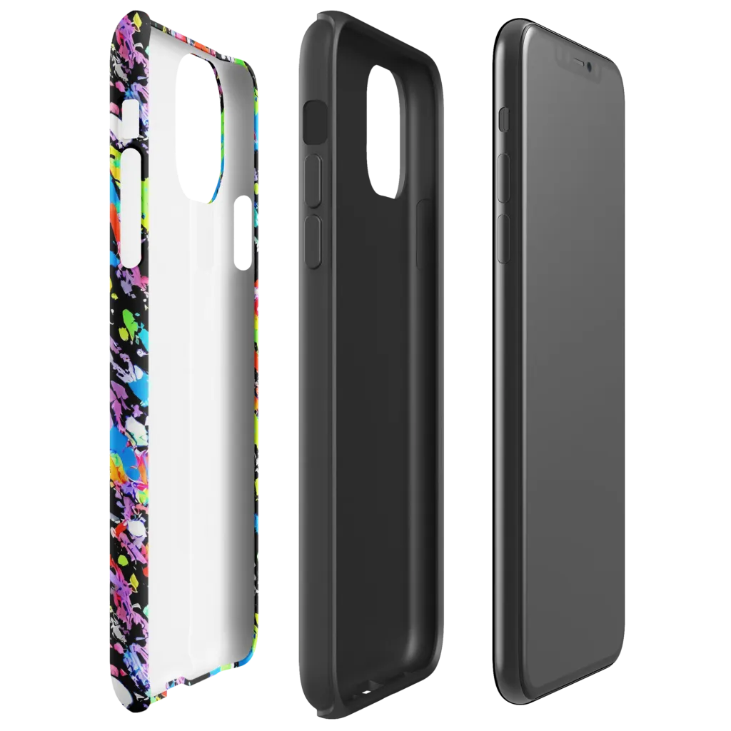 Pollock Pulse on Tough Case for iPhone® — Right