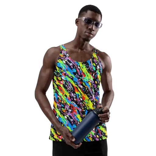 Pollock Pulse on a Men's Tank Top