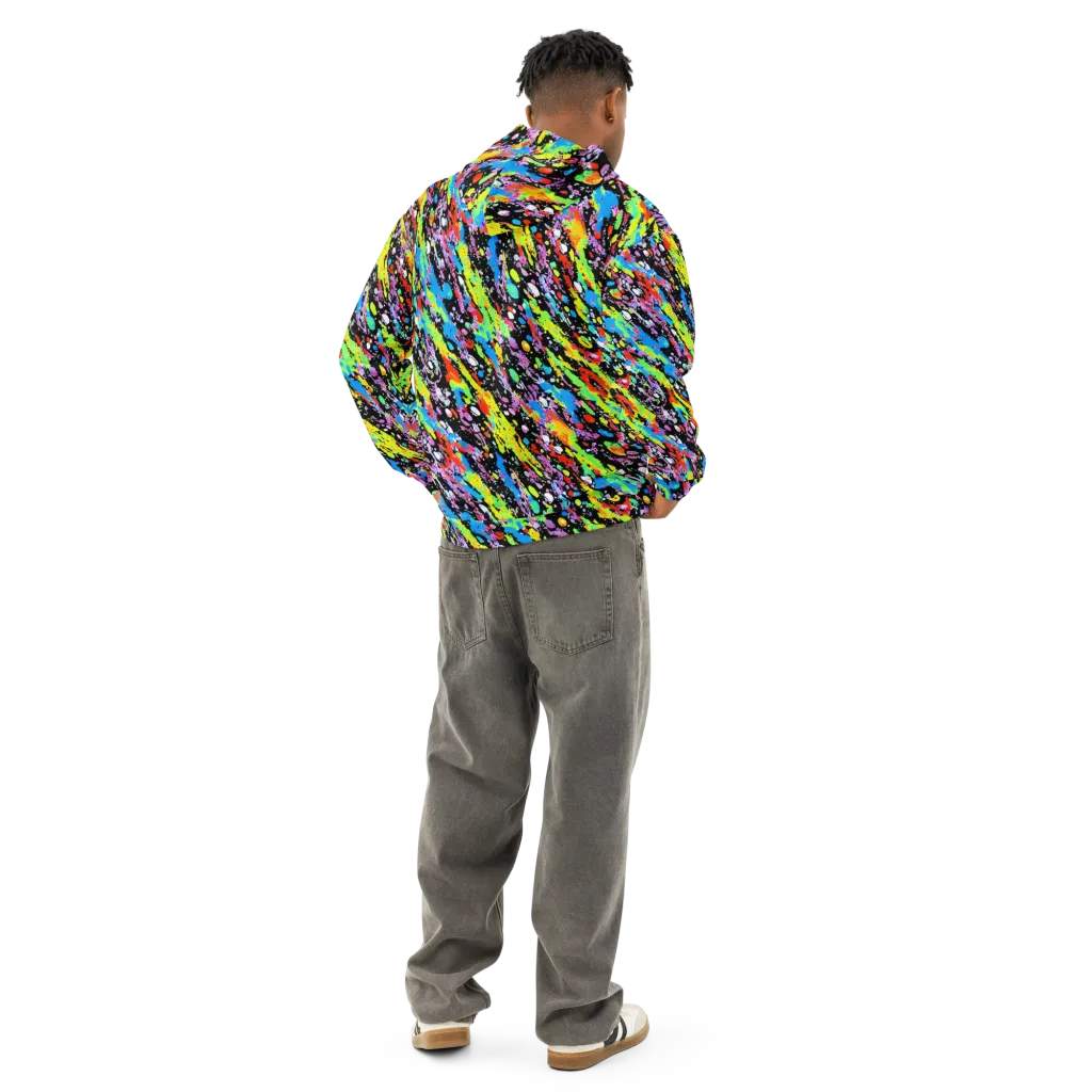 Pollock Pulse on Cotton Hoodie — Back