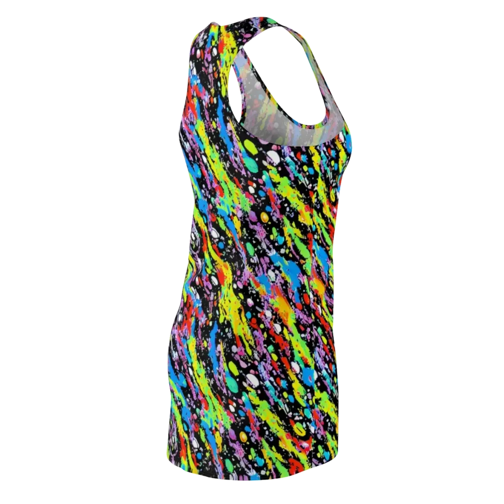 Pollock Pulse on Racerback Dress — Back Side