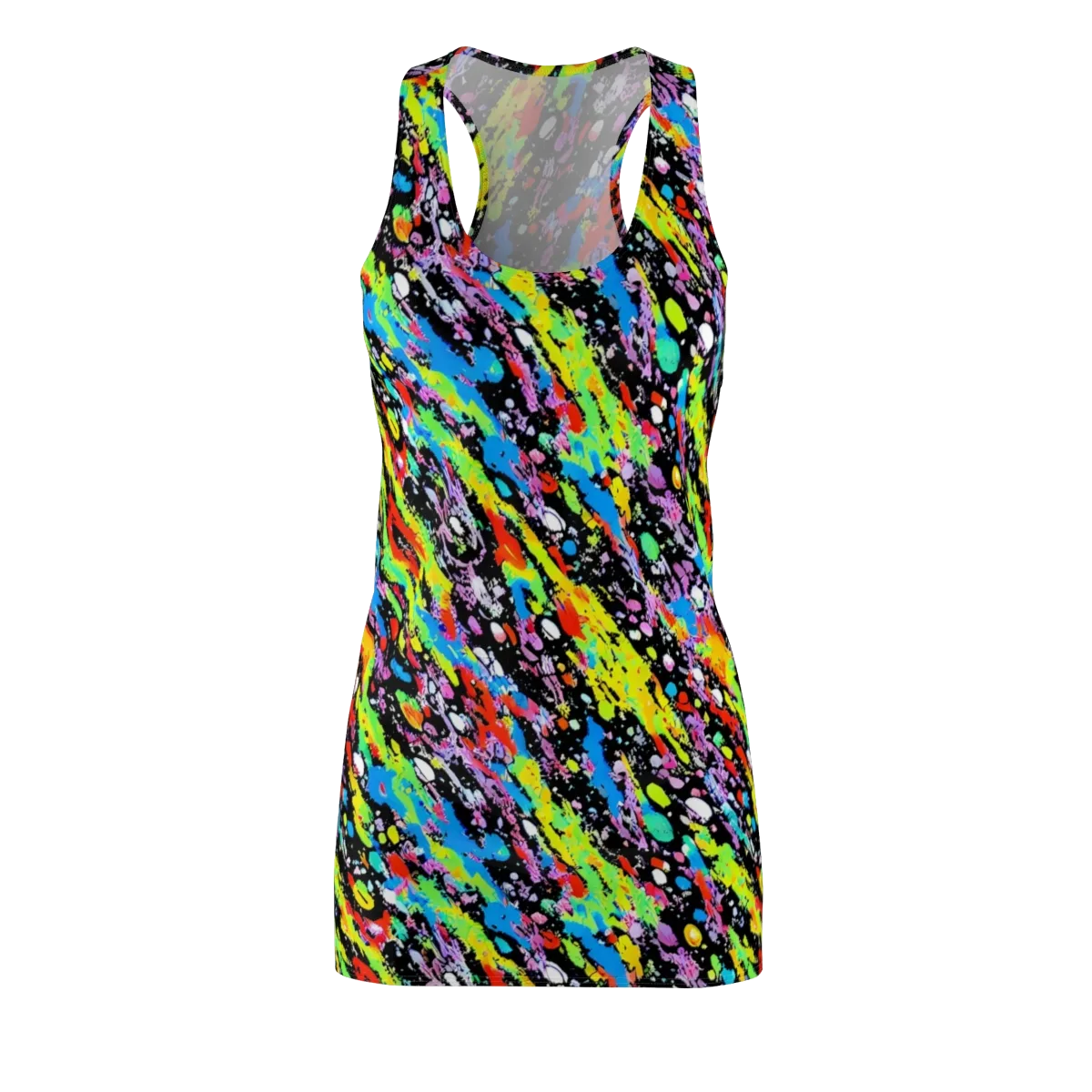 Pollock Pulse on Racerback Dress — Front