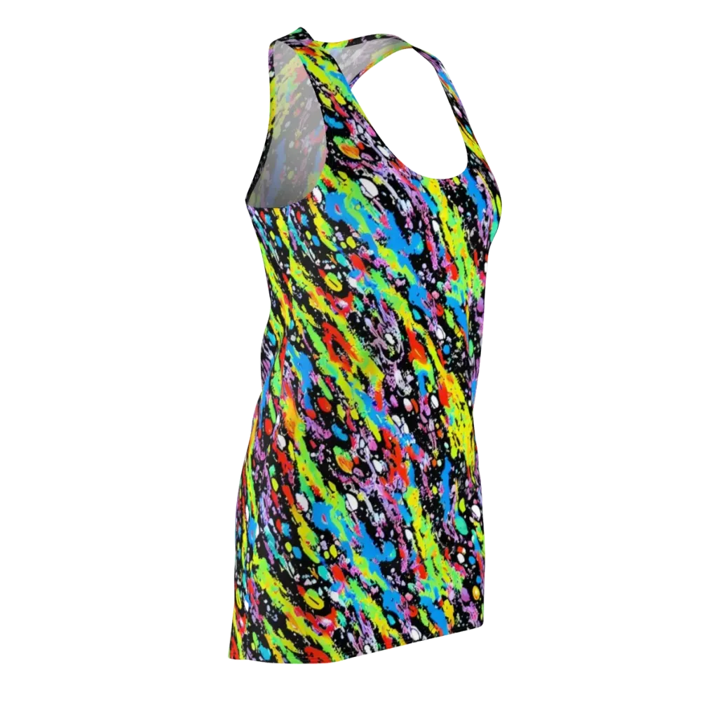 Pollock Pulse on Racerback Dress — Front Side