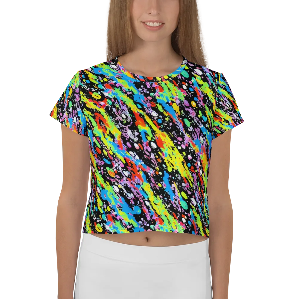 Pollock Pulse on Crop Tee — Front