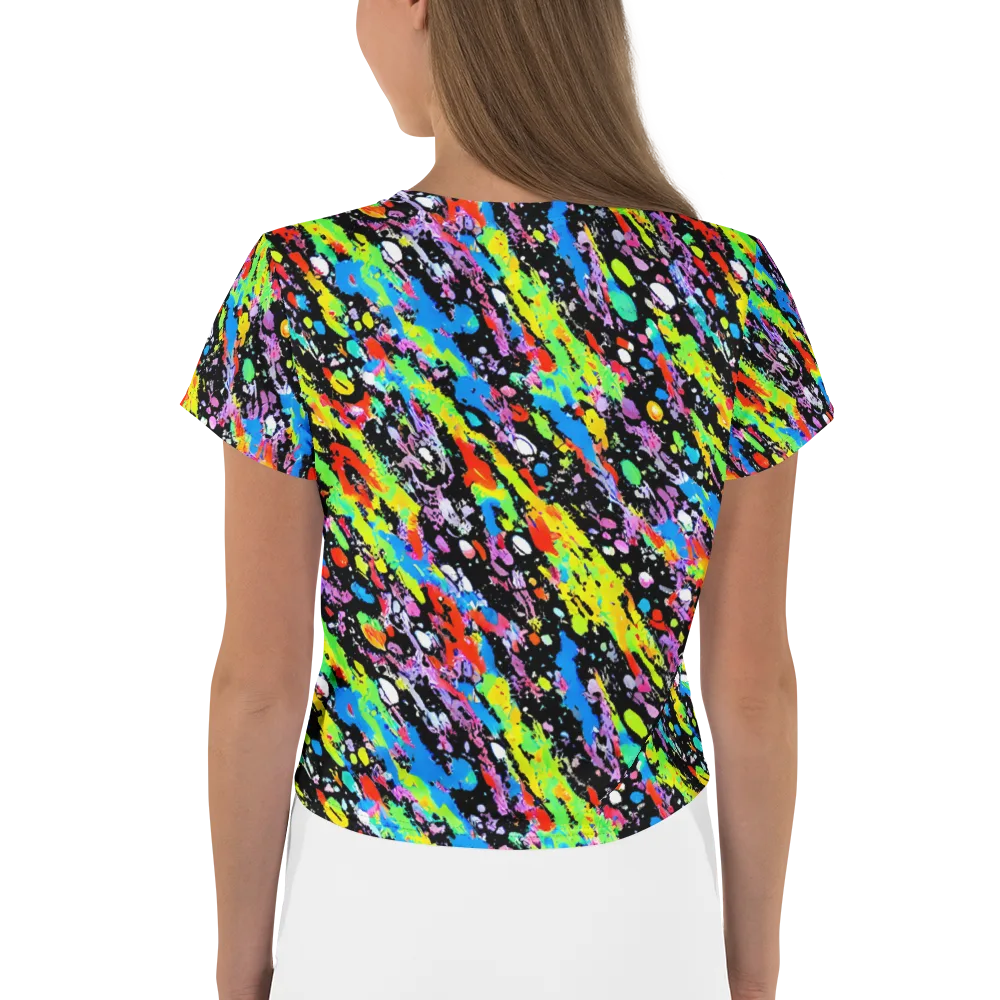 Pollock Pulse on Crop Tee — Back