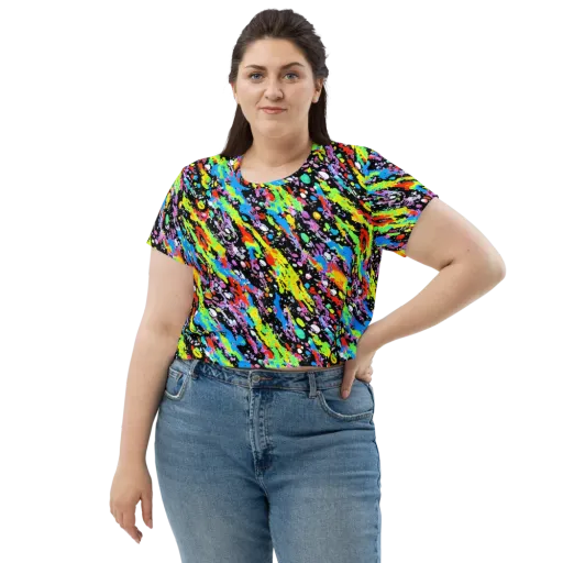Pollock Pulse on a Crop Tee