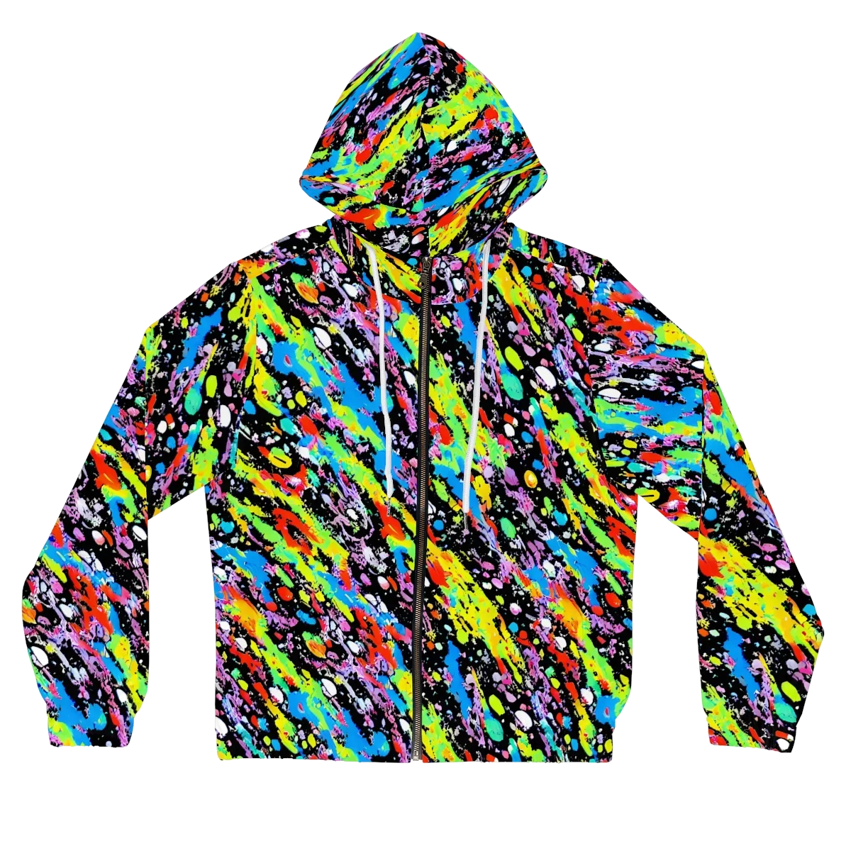 Pollock Pulse on Women's Full-Zip Hoodie — Front