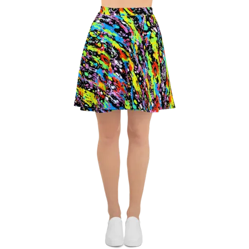 Pollock Pulse on a Skater Skirt