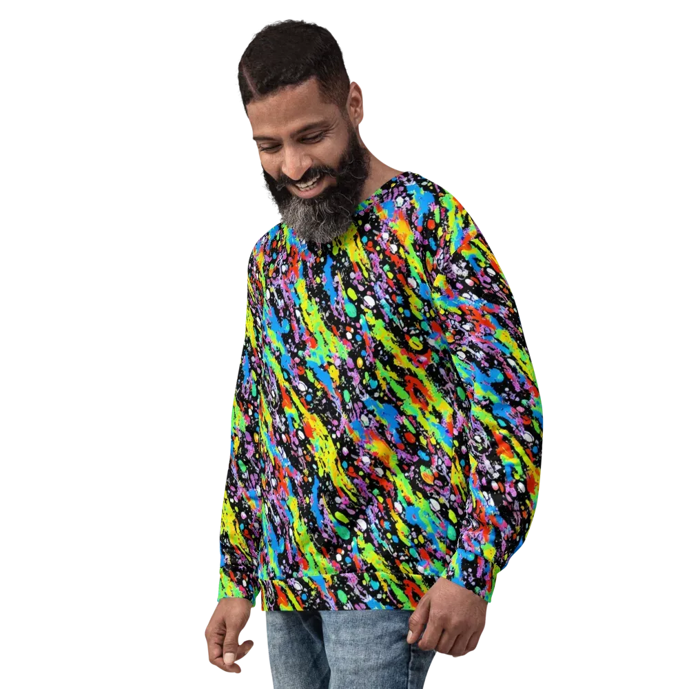 Pollock Pulse on Sweatshirt — Left Front
