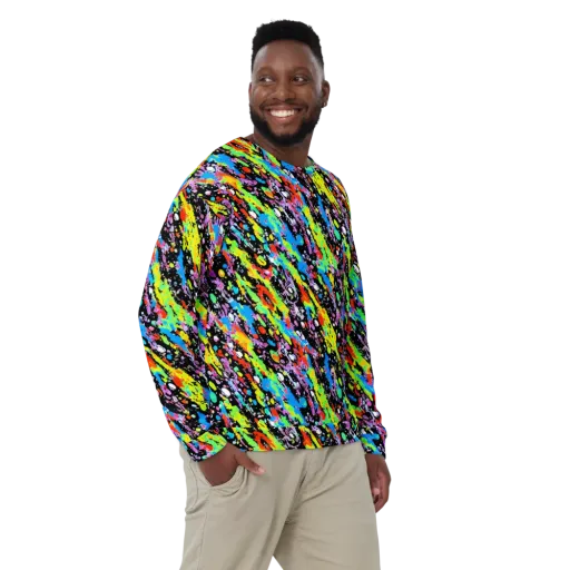 Pollock Pulse on a Sweatshirt