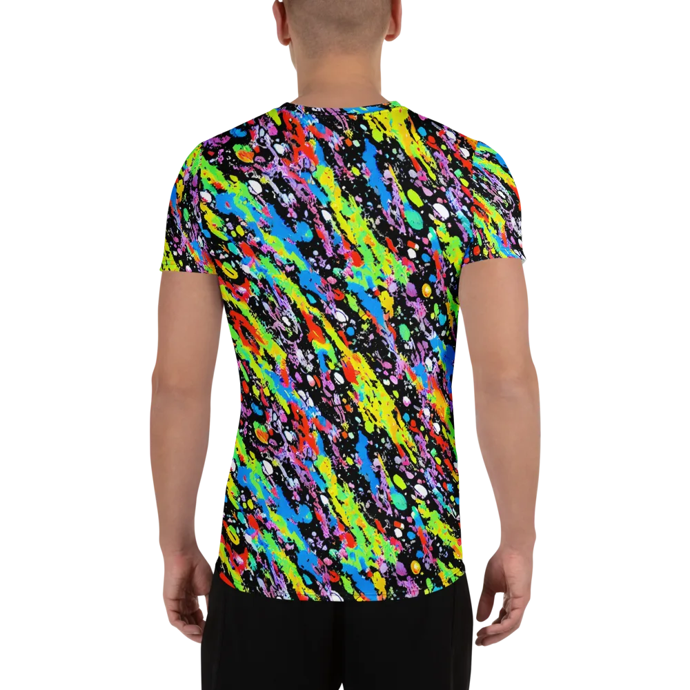 Pollock Pulse on Men's Athletic T-Shirt — Back