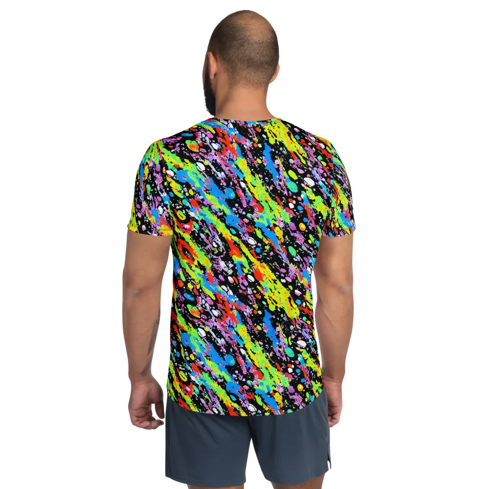 Pollock Pulse on Men's Athletic T-Shirt — Back