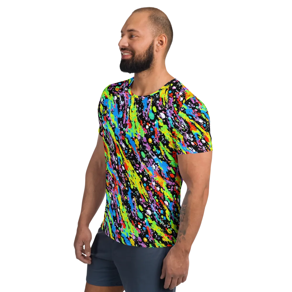 Pollock Pulse on Men's Athletic T-Shirt — Left