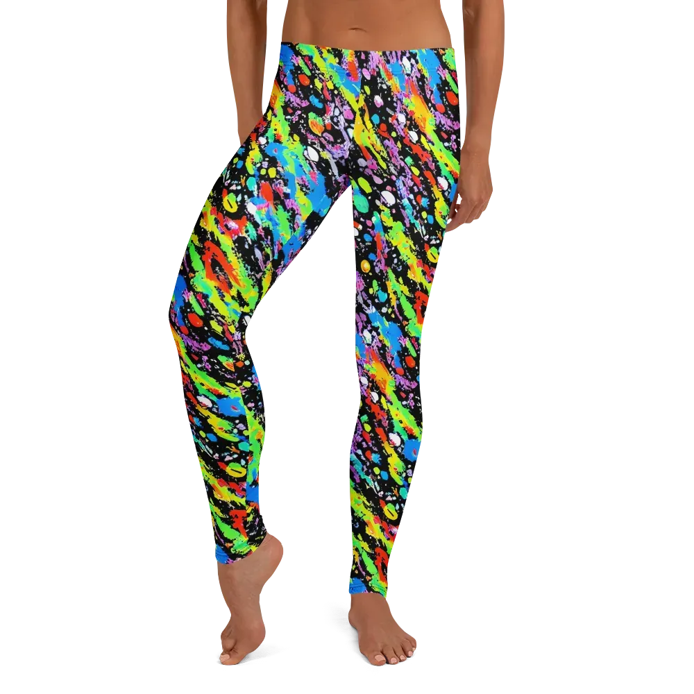 Pollock Pulse on Leggings — Front