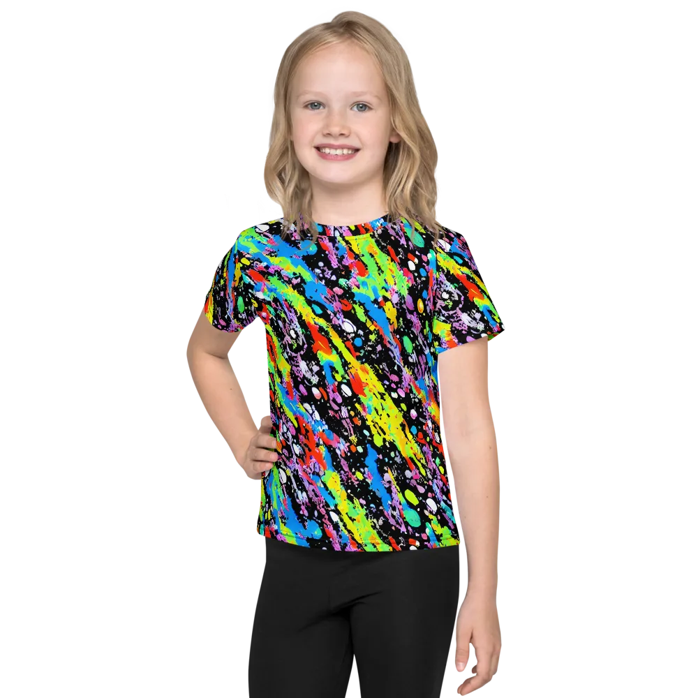 Pollock Pulse on Kids Crew Neck T-Shirt — Front